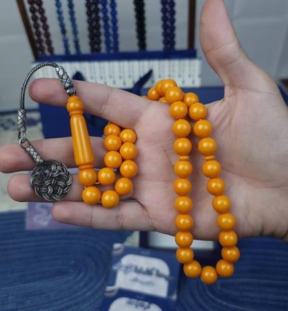 سبحة بكلايت كركمي طربزونة فضة