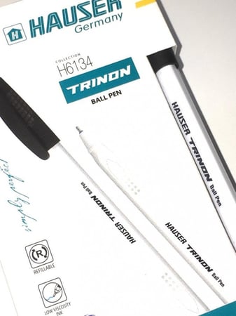 علبة اقلام جافة 25 قلم لون اسود هوزر المانيا