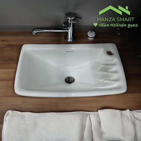 حوض مغسلة مشب مربع