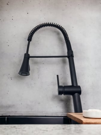 خلاط مجلى عنق طويل اسود