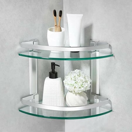 رف زجاج ألمنيوم دورين