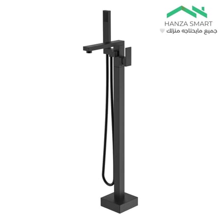 خلاط بانيو ارضي مربع اسود