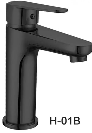 خلاط مغسلة اسود مطفي