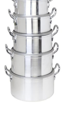 طقم قدور ألمنيوم فاخر للطهي – 7 قطع بأحجام متعددة