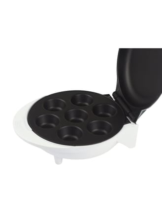 ماكينة المافن 7 قطع ألواح طلاء غير لاصقة تستخدم في صنع المافن والكب كيك لون أبيض ماركة هوم ماستر