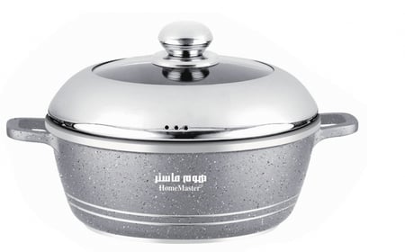 قدر سراميك هوم ماستر لون رمادي مقاس 24 سم