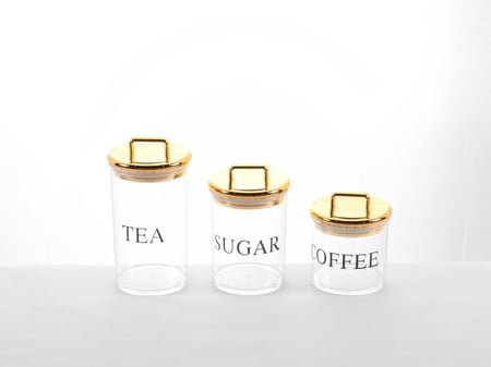 طقم علب سكر  وشاي وقهوة