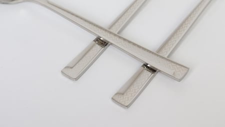 طقم ملاعق ستانلس ستيل عدد 6 قطع بتصميم عصري