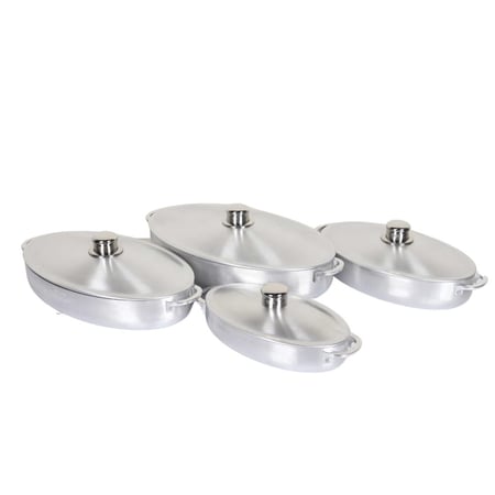 طقم 4 قدور استيل  مطلي تيفال