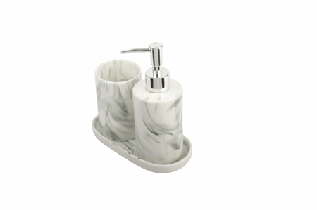 طقم حمام سراميك رخامي3 قطع