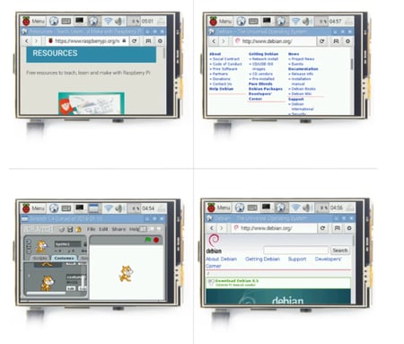 شاشة لمس 3.5 بوصة للرازبيري Raspberry Pi