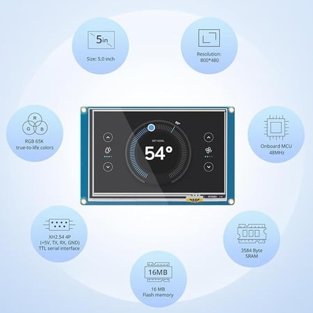 Nextion 5 HMI شاشة