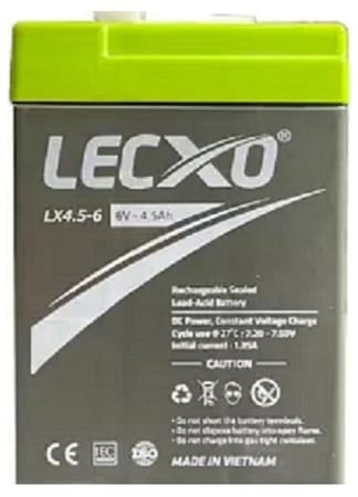 بطارية حمض الرصاص 6v - 4.5 Ah الجافة