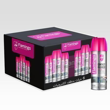 6 حبات منظف الكترونيات فلامنجو 450مل