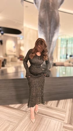 فستان ديب بلو