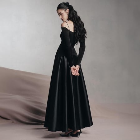 فستان بلاك قولد