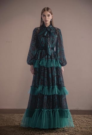 فستان شيفون شارم