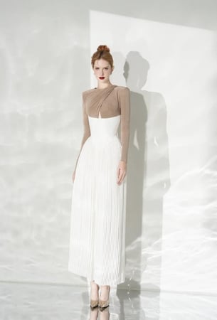 فستان بويس بكسرات