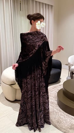 فستان بلاك فلفت