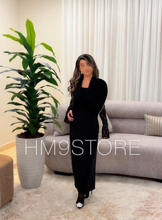 فستان دانتيلا ميدي