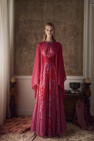 فستان شيفون طويل