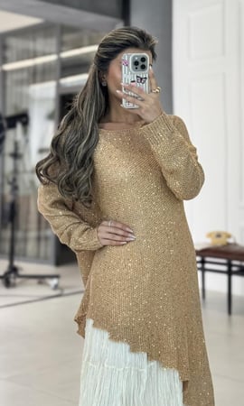 فستان قولد ستيج