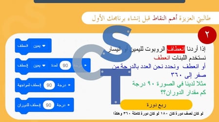 عرض الصف الأول المتوسط-تابع الدرس1الروبوتات  الافتراضية-جزء3
