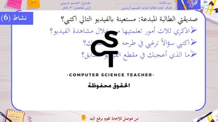 الوحدة الأولى-الدرس1: التصميم الرسومي- الجزء2