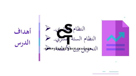 عرض تقنية رقمية 1-1 ثانوي-الوحدة 1- الدرس 1: تمثيل البيانات  - جزء1