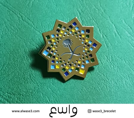 بروش سيفين ونخلة بتصميم الرؤية