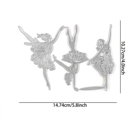 قالب قطع الورق على شكل فتاة البالية