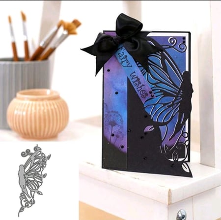 قالب قطع الورق على شكل فراشة كبيرة