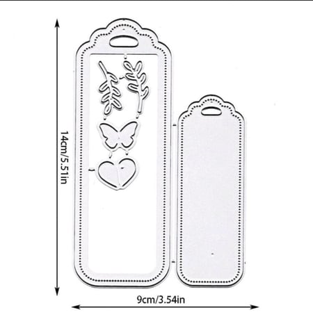 قالب قطع الورق على شكل فواصل البالية