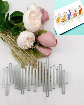 قالب قطع الورق على شكل اعمدة متكررة للبطاقات