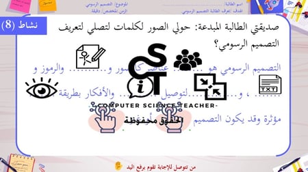 الوحدة الأولى -الدرس1: التصميم الرسومي- الجزء1