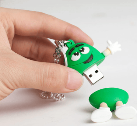 فلاش usb كرتوني (مساحات تخزين متعددة)