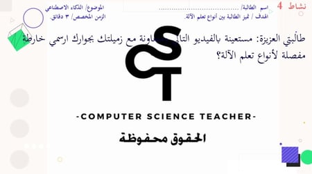 الدرس1: مفاهيم الذكاء الاصطناعي- الجزء2