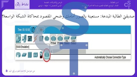 عرض تقنية رقمية 1-3 ثانوي-تابع الدرس3:بروتوكول الإنترنت ip وأداة محاكاة الشبكة-جزء2
