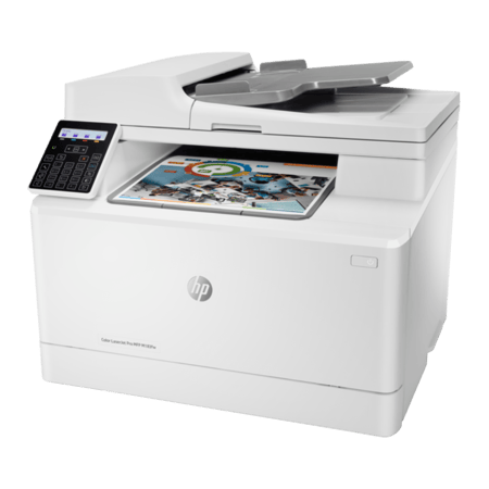 طابعة اتش بي ليزر جت الوان  MFP M183FW‎ ( 7KW56A) لاسلكية طباعة ملونة متعددة الوظائف 4 في 1، أبيض