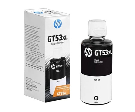 حبر لون أسود أصلي من HP GT53XL سعة 135 مل - 1VV21AE