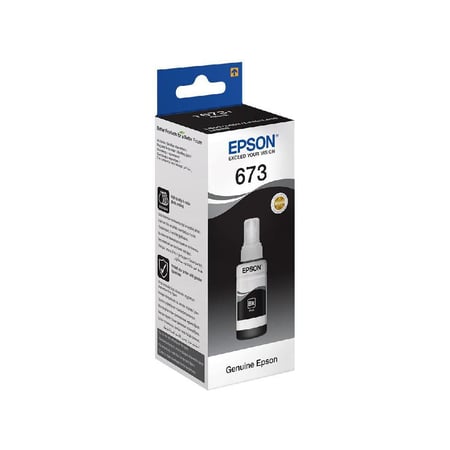 قارورة حبر ابسون INK EPSON T6731 أسود أصلي - EcoTank Ink Bottle BLACK