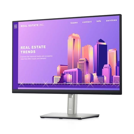 شاشة كمبيوتر ديل 27 بوصة احترافية  P2722H فل اتش دي 1920x1080 تقنية العرض IPS معدل التحديث 60 هيرتز ز33من الاستجابة 8 ملي في الثانية استناد قابل للتعديل - اسود