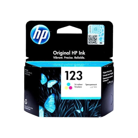 خرطوشة حبر سائل ألوان HP 123 عالي الإنتاجية - F6V16AE
