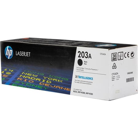 حبر اتش بي ليزر 203A أسود أصلي  لطابعات اتش بي ليزر ملونه  -TONER HP 203A BLACK CF540A