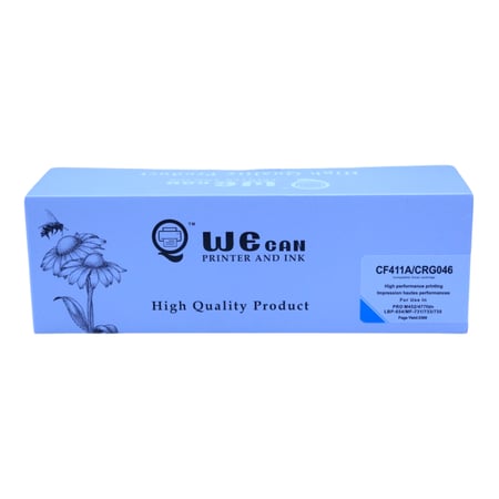 حبر وي كان ليزر 410A أزرق - سماوي لطابعات اتش بي ليزر الملونه  - TONER WE CAN 410A CF411A CYAN