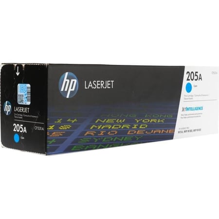 حبر اتش بي ليزر 205A سماوي أصلي  لطابعات اتش بي ليزر ملونه  -TONER HP 205A CYAN CF531A