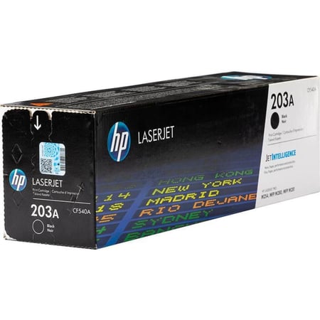 حبر اتش بي ليزر 203A أسود أصلي  لطابعات اتش بي ليزر ملونه  -TONER HP 203A BLACK CF540A
