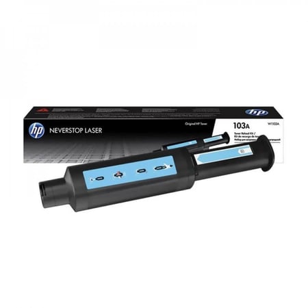 حبر اتش بي ليزر 103A أسود أصلي  لطابعات اتش بي ليزر  - TONER HP 103A BLACK N.STOP RELOAD 1200 W1103A