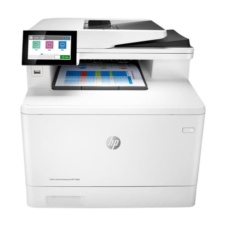 طابعة اتش بي ليزر جيت ملون M480F -3QA55A -انتربرايز, الطباعة حتى 27 صفحة بالدقيقة, متعددة الوظائف4في1