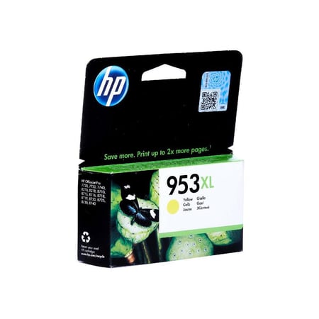 خرطوشة حبر سائل أصفر INK HP 953XL عالي الإنتاجية - F6U18AE